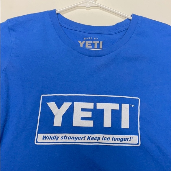 Blue YETI short sleeve shirt - Picture 2 of 6